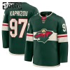 Minnesota Wild Dresy Fanatics Premium Kirill Kaprizov 2024-25 Zelená Domácí - Dětské
